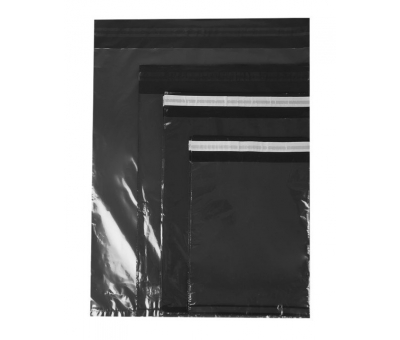 Siyah Şeffaf Kargo Poşeti 45x55+5 cm - 500 Adet